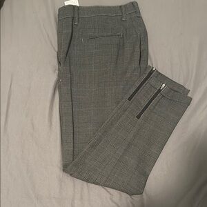 Classic Gray Checkered Men's Dress Pants